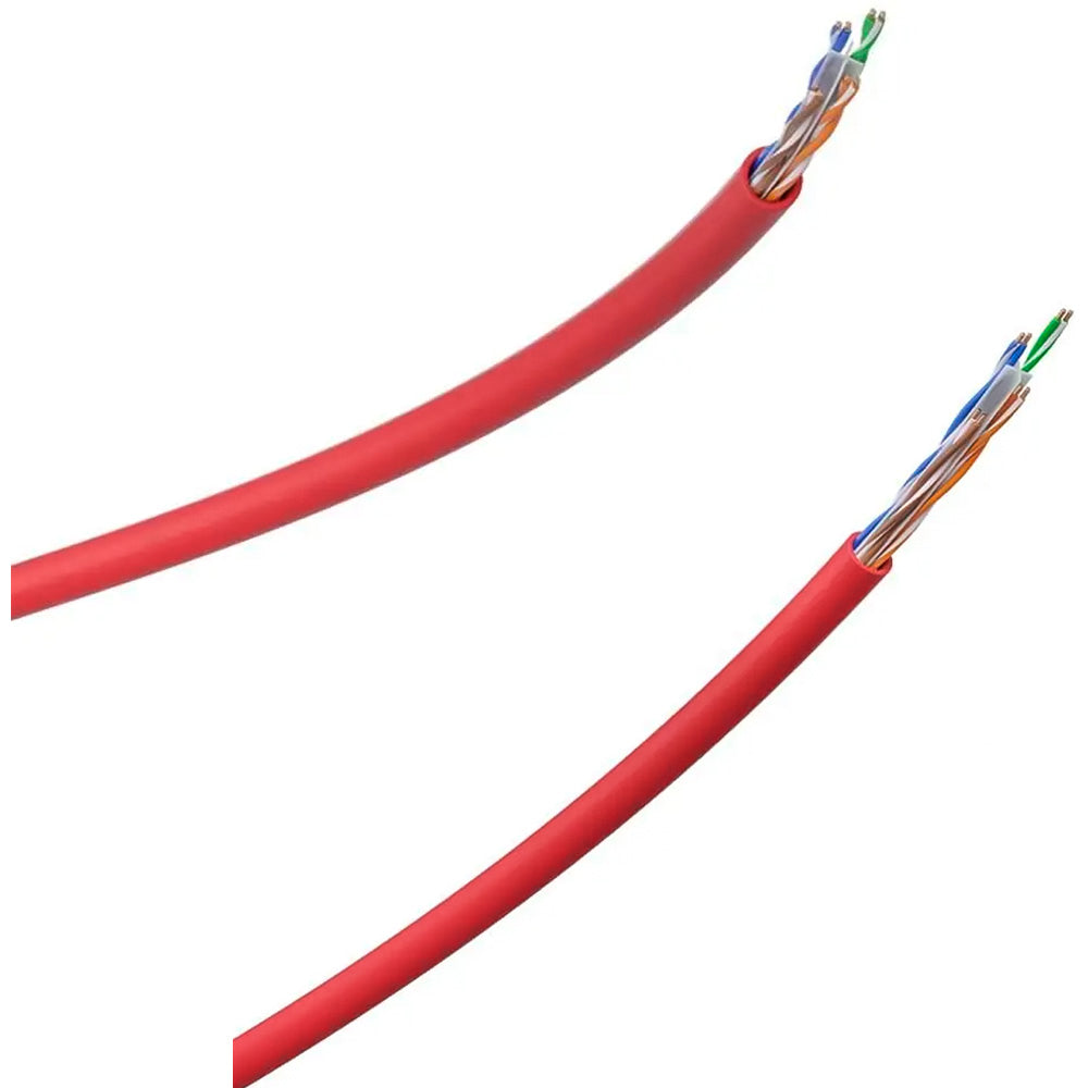 Metro Cabo de Rede Impact Giga CAT6 UTP 4P IG6CVM Intelbras, 100% Cobre - Vermelho